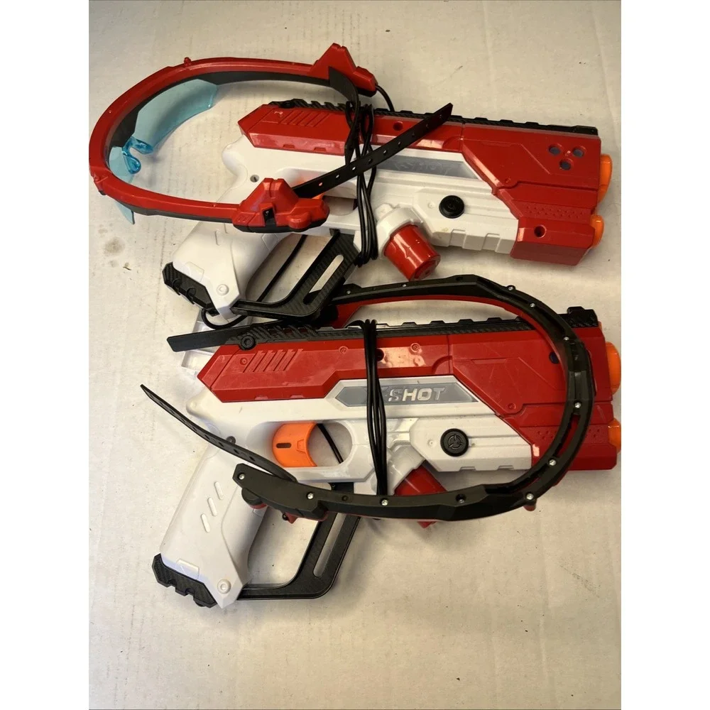 Laser360 Xshot with Sensor Headsets Age 8+ Ultimate Laser Tag Game TESTED WORKS